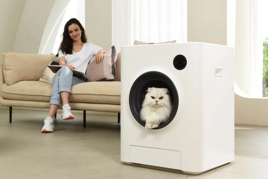 large self cleaning litter box