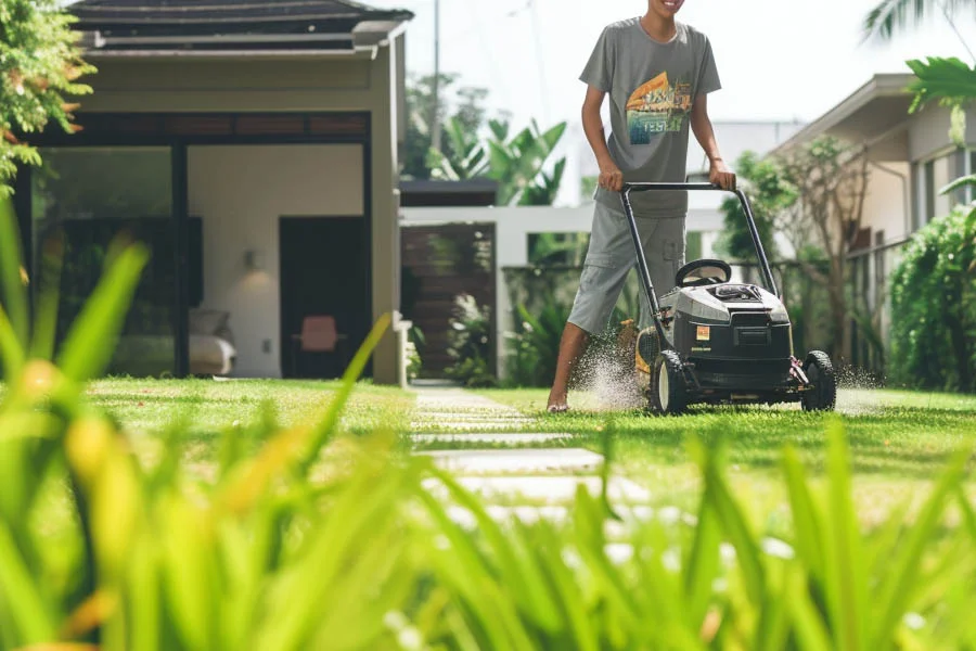 eco self propelled lawn mower